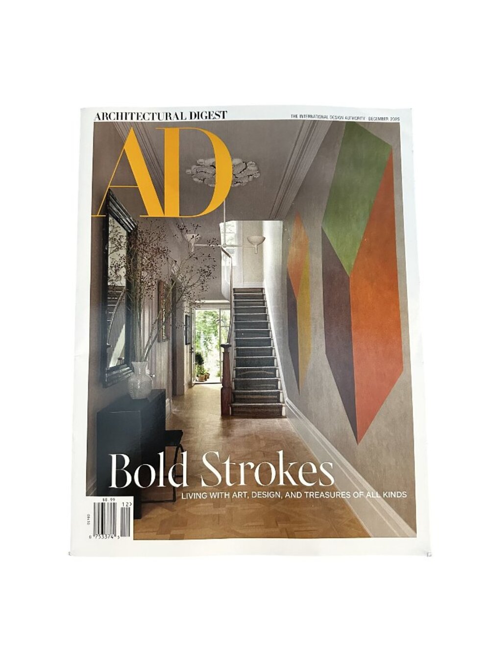 Architectural Digest Magazine December 2025 Bold Strokes Art Design Treasures
